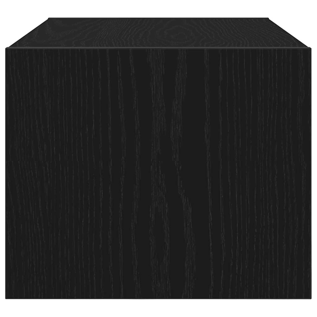 vidaXL Szafka RTV Czarny Dąb 60x31x25,5 cm Drewno klejone