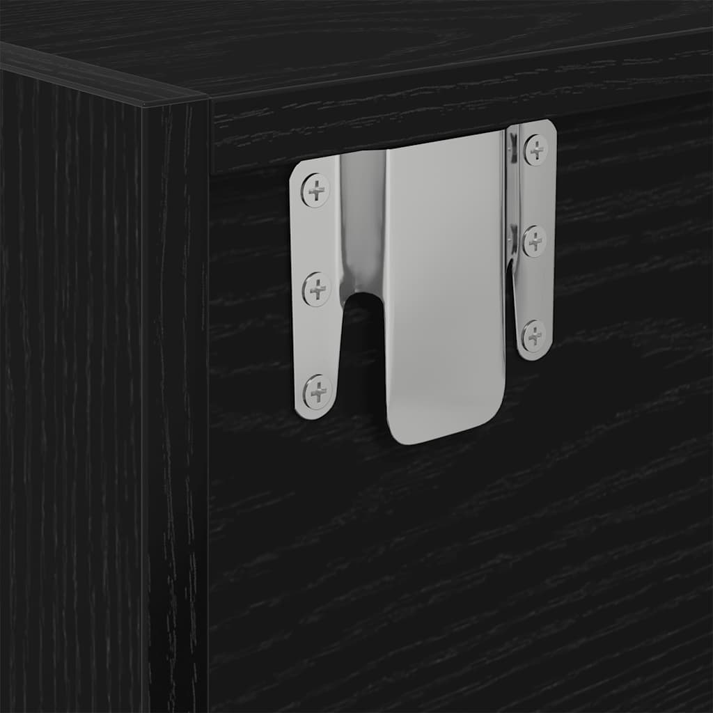 vidaXL Szafki RTV 2 szt. Dąb czarny 60x31x25,5 cm Drewno klejone