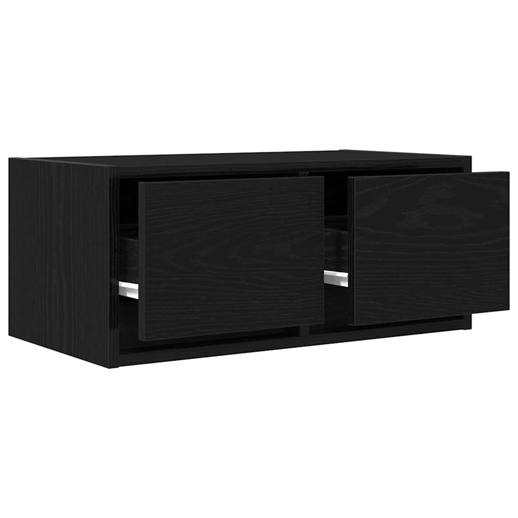 vidaXL Szafki RTV 2 szt. Dąb czarny 60x31x25,5 cm Drewno klejone