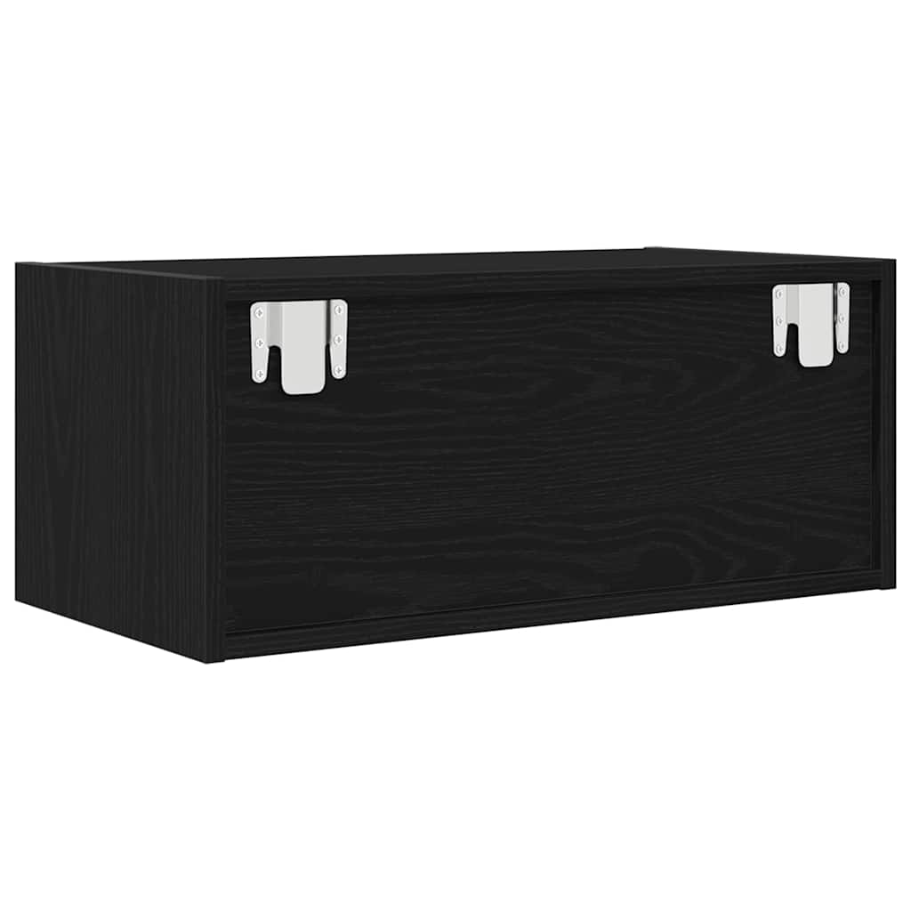 vidaXL Szafki RTV 2 szt. Dąb czarny 60x31x25,5 cm Drewno klejone