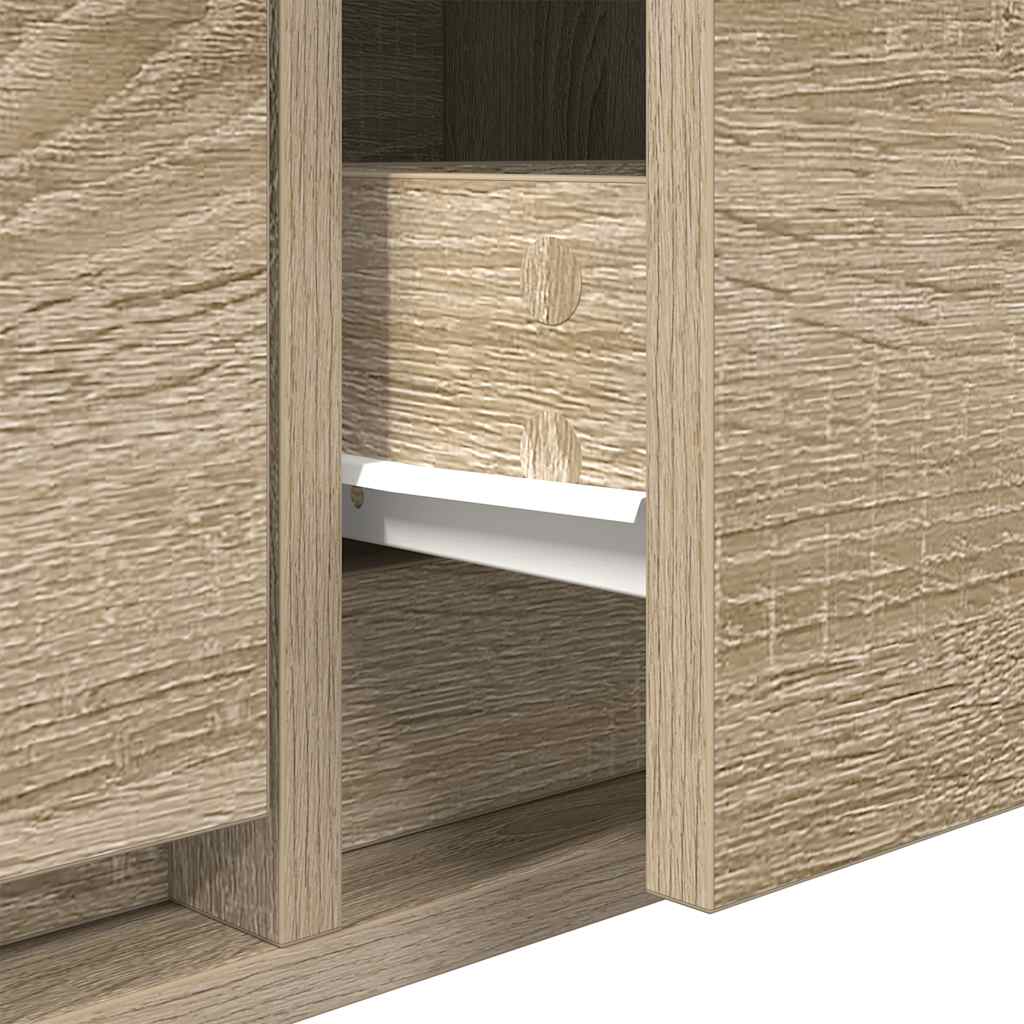 vidaXL Szafka RTV Sonoma Oak 60x31x25,5 cm Drewno klejone