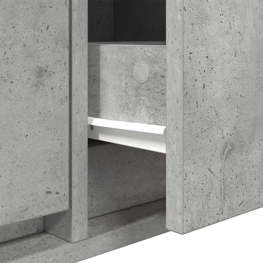 vidaXL Szafka RTV Beton Szary 60x31x25,5 cm Drewno klejone