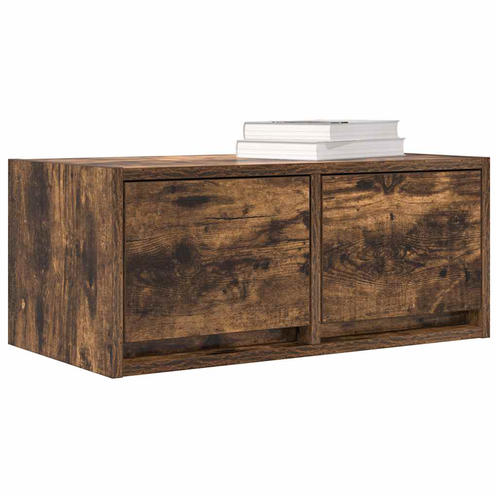 vidaXL Szafka RTV Dąb wędzony 60x31x25,5 cm Drewno klejone