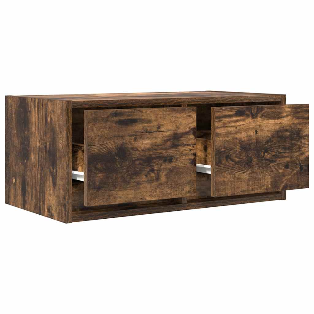 vidaXL Szafka RTV Dąb wędzony 60x31x25,5 cm Drewno klejone