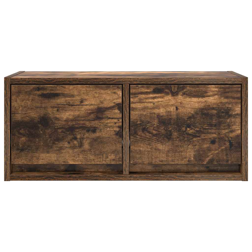 vidaXL Szafka RTV Dąb wędzony 60x31x25,5 cm Drewno klejone