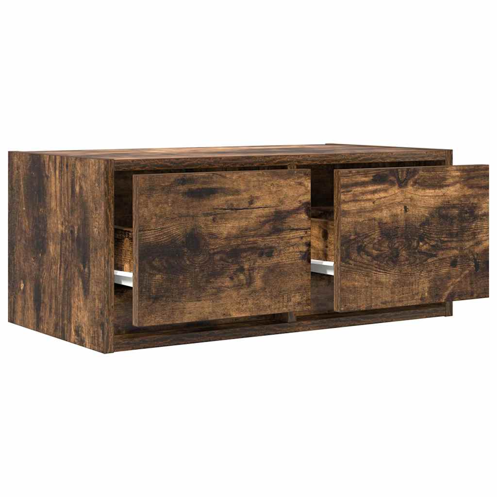vidaXL Szafki RTV 2 szt. Dąb wędzony 60x31x25,5 cm Drewno klejone