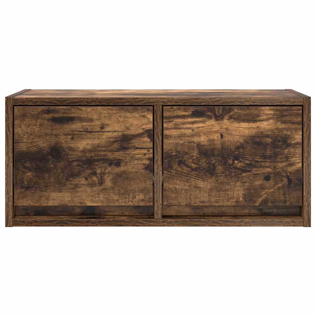 vidaXL Szafki RTV 2 szt. Dąb wędzony 60x31x25,5 cm Drewno klejone