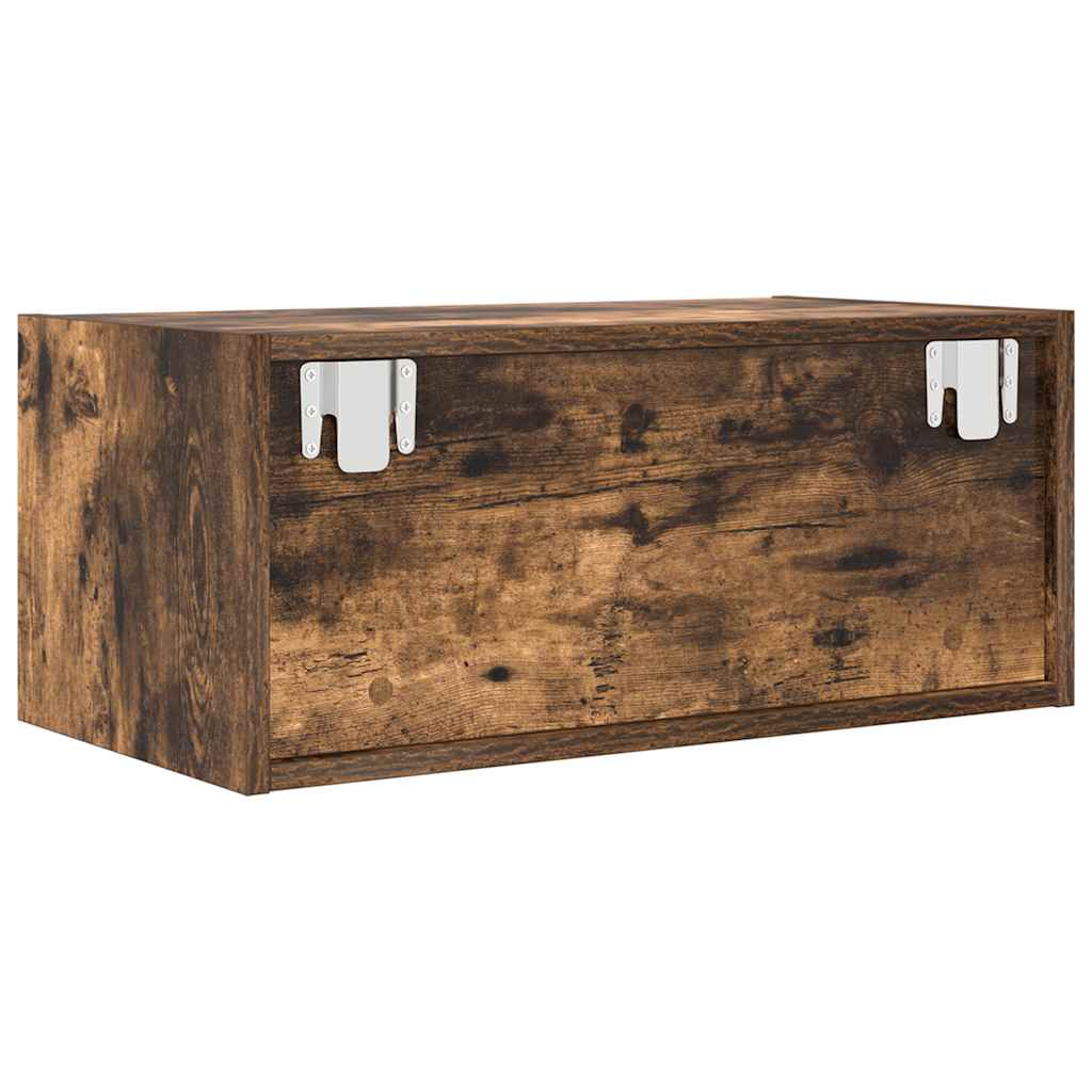 vidaXL Szafki RTV 2 szt. Dąb wędzony 60x31x25,5 cm Drewno klejone