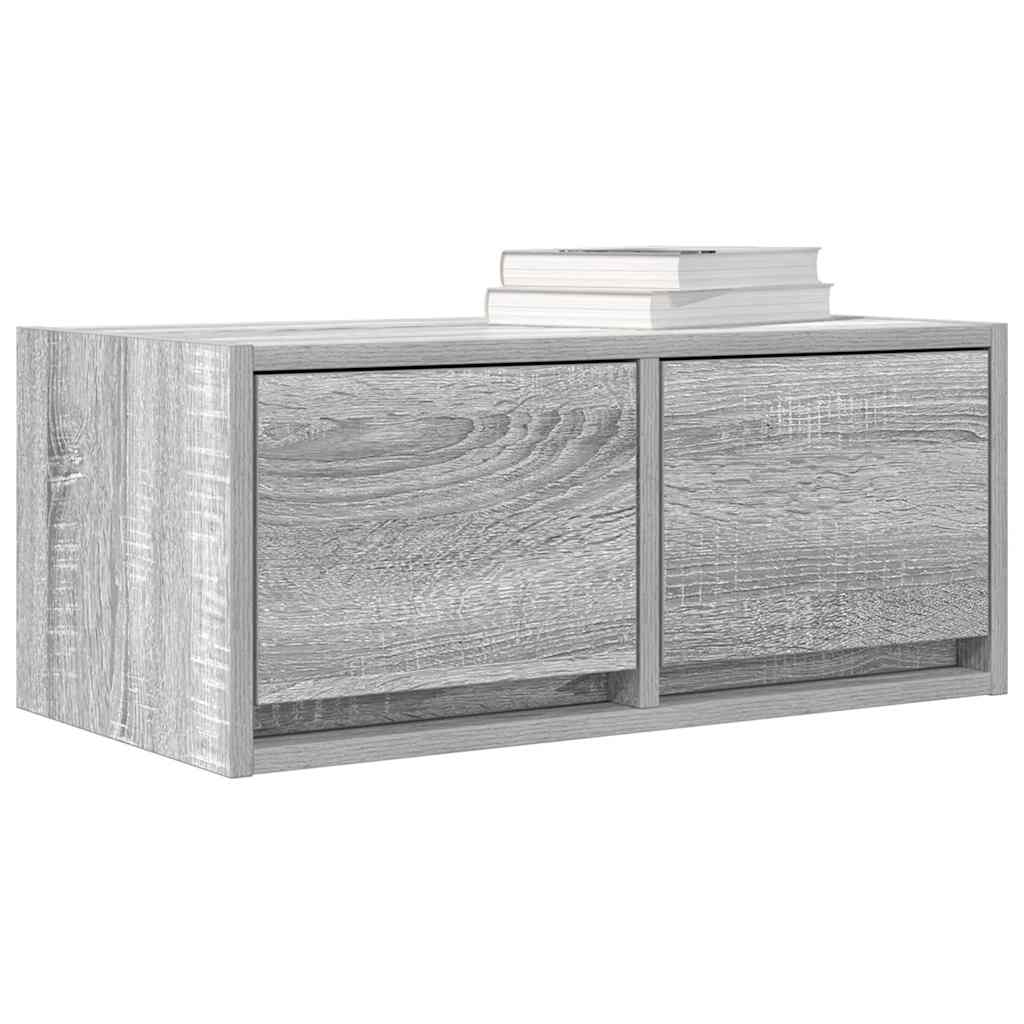vidaXL Szafka RTV Szara Sonoma 60x31x25,5 cm Drewno klejone