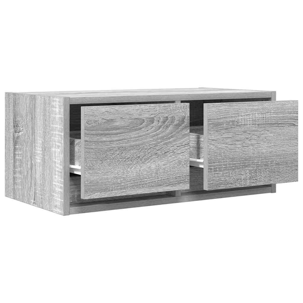 vidaXL Szafki RTV 2 szt. Szary Sonoma 60x31x25,5 cm Drewno klejone