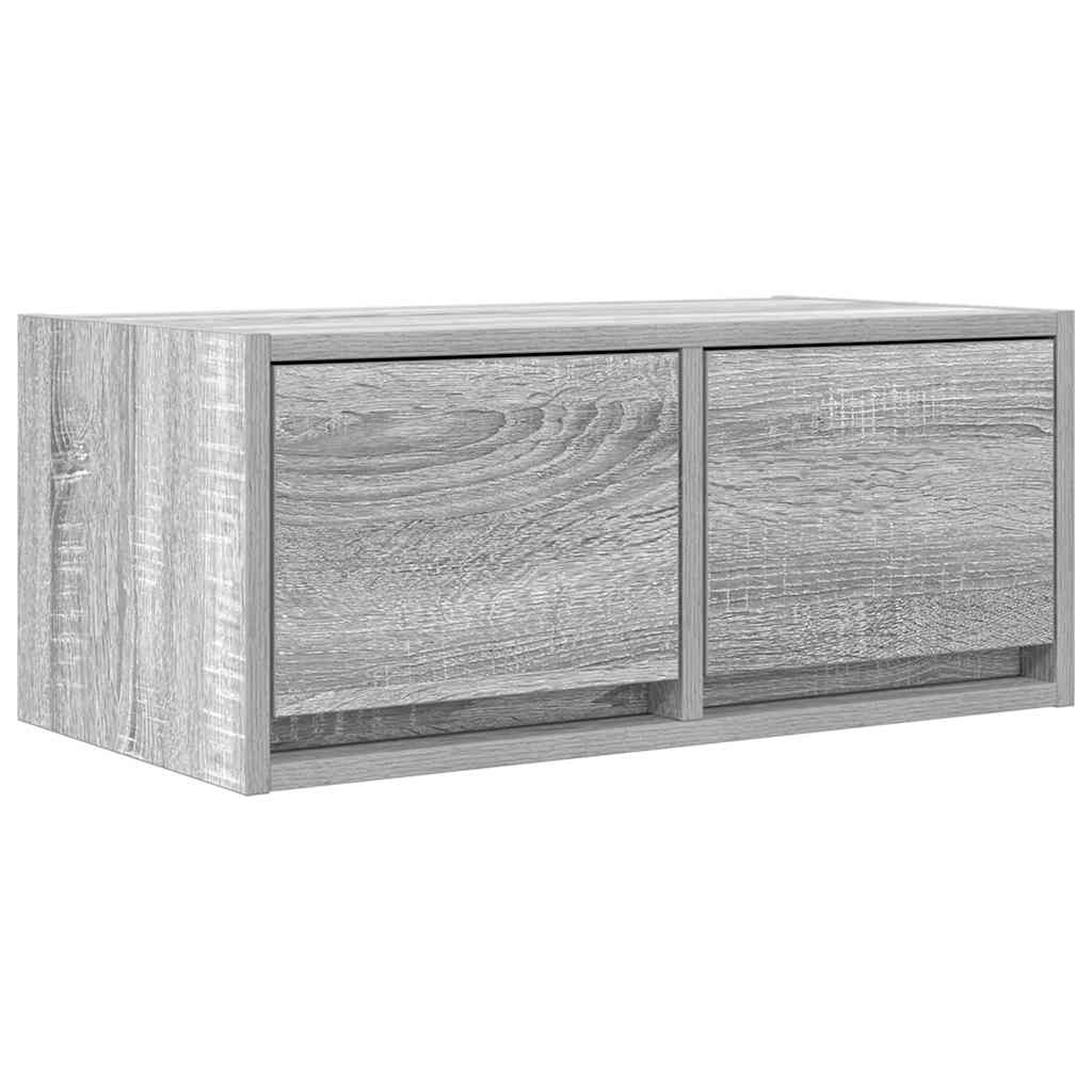 vidaXL Szafki RTV 2 szt. Szary Sonoma 60x31x25,5 cm Drewno klejone