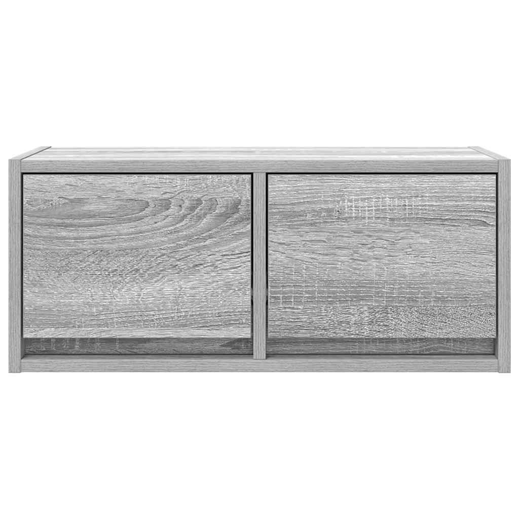 vidaXL Szafki RTV 2 szt. Szary Sonoma 60x31x25,5 cm Drewno klejone