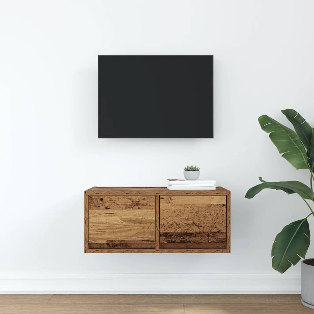 vidaXL Szafka RTV Stare drewno 60x31x25,5 cm Drewno klejone