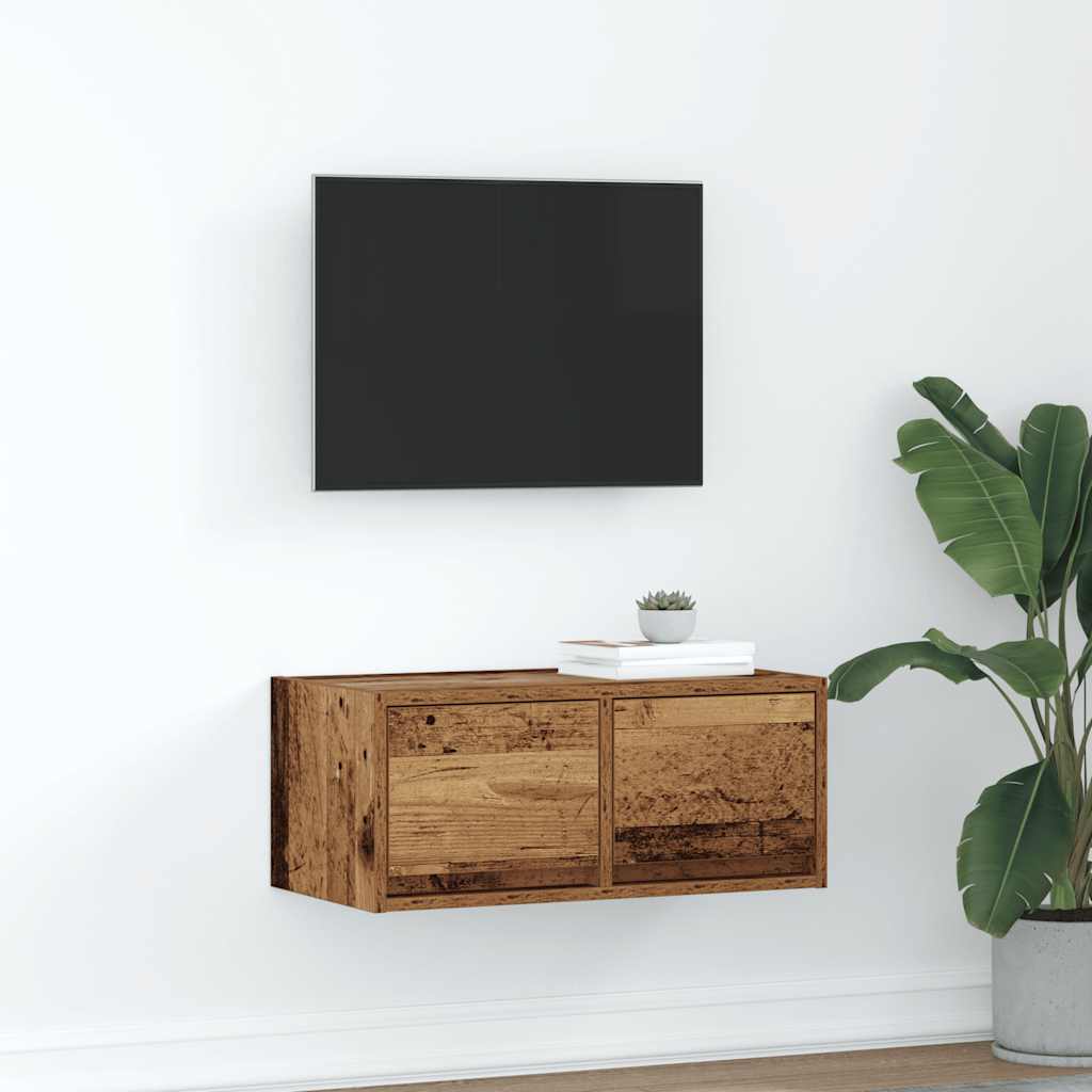 vidaXL Szafka RTV Stare drewno 60x31x25,5 cm Drewno klejone