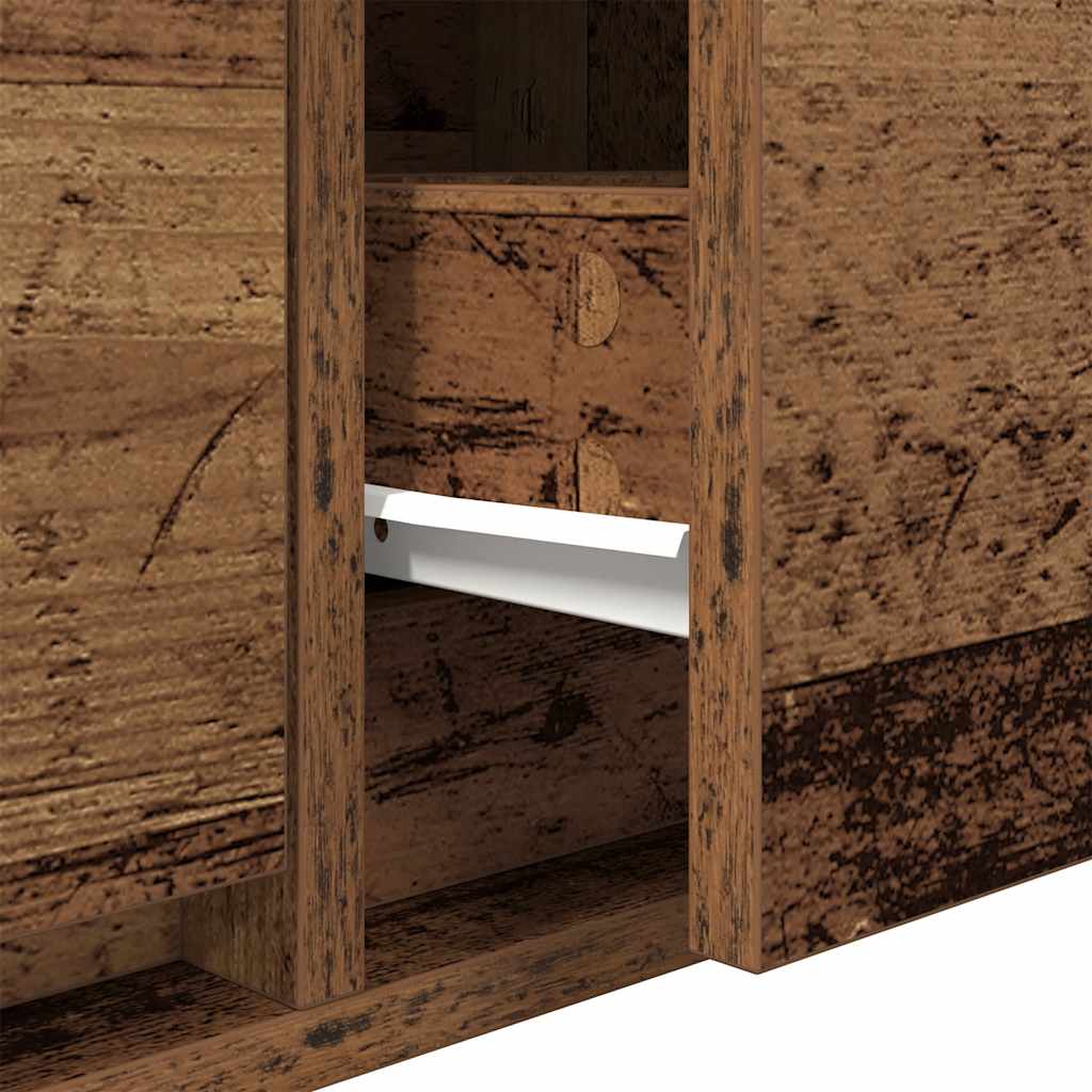vidaXL Szafki RTV 2 szt. Stare drewno 60x31x25,5 cm Drewno klejone