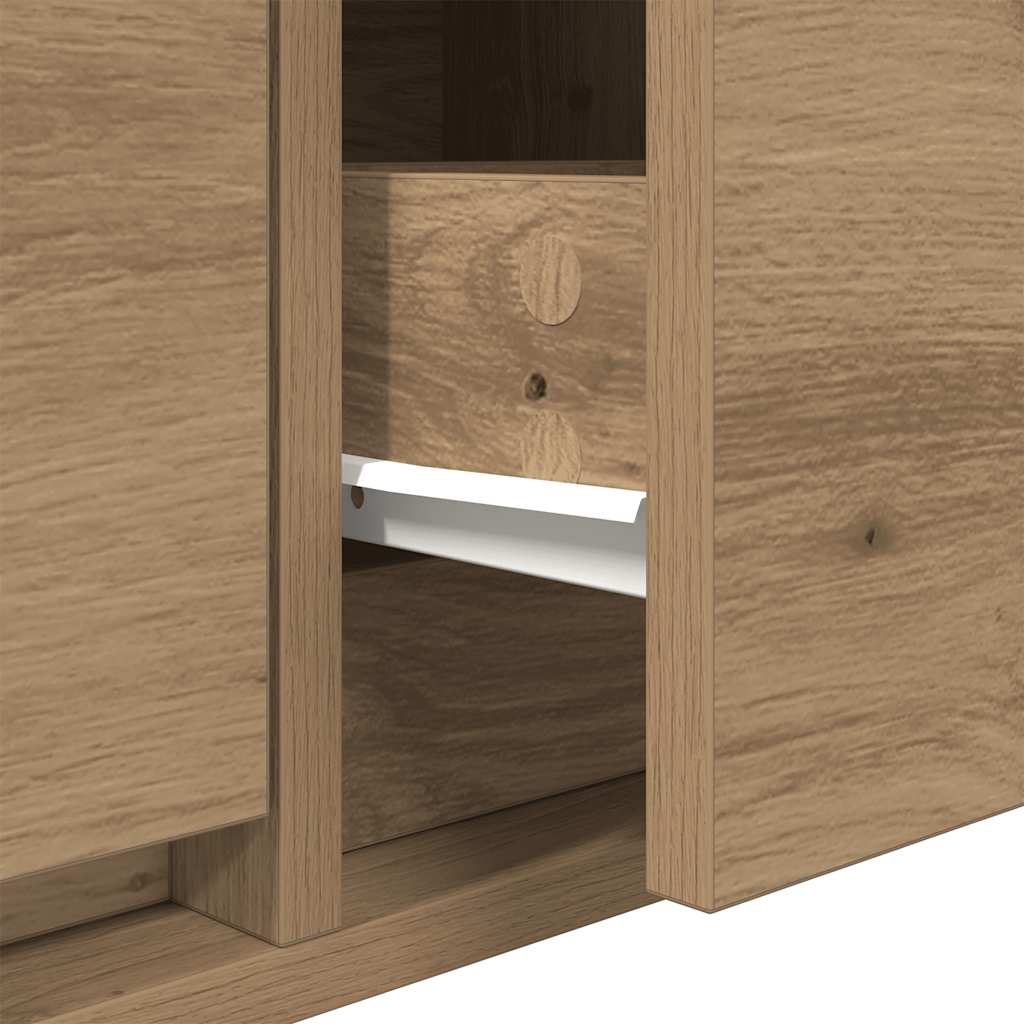 vidaXL Szafki RTV 2 szt. Dąb Artisan 60x31x25,5 cm Drewno klejone