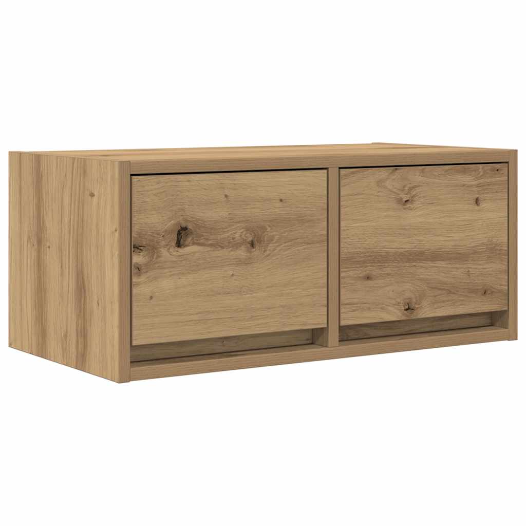 vidaXL Szafki RTV 2 szt. Dąb Artisan 60x31x25,5 cm Drewno klejone