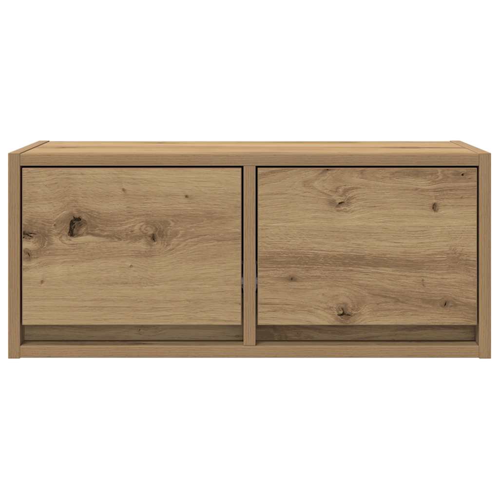 vidaXL Szafki RTV 2 szt. Dąb Artisan 60x31x25,5 cm Drewno klejone
