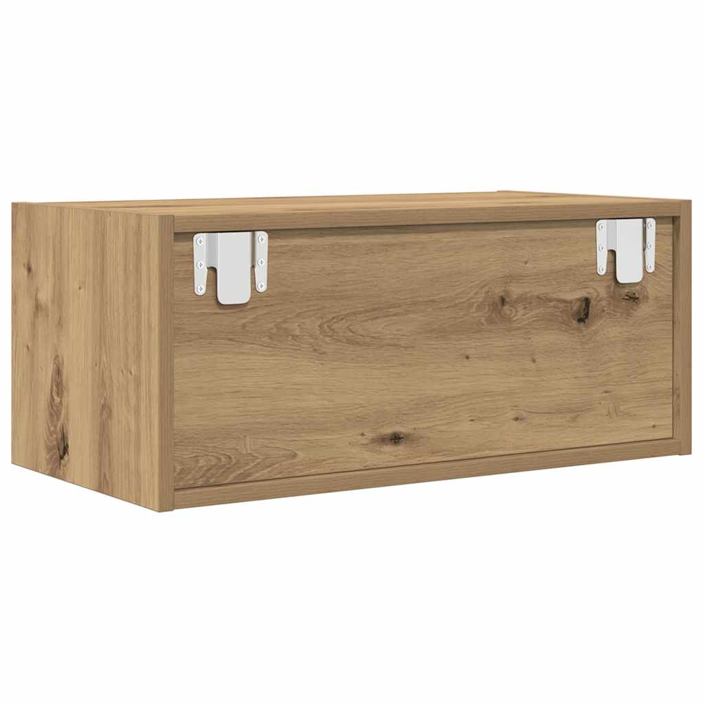 vidaXL Szafki RTV 2 szt. Dąb Artisan 60x31x25,5 cm Drewno klejone