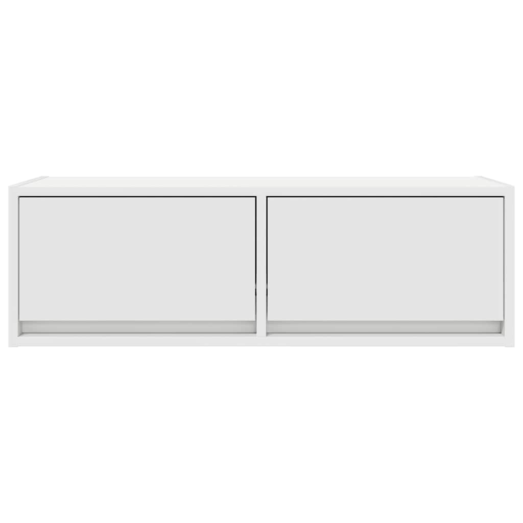 vidaXL Szafki pod TV 2 szt. Białe 80x31x25,5 cm Drewno klejone