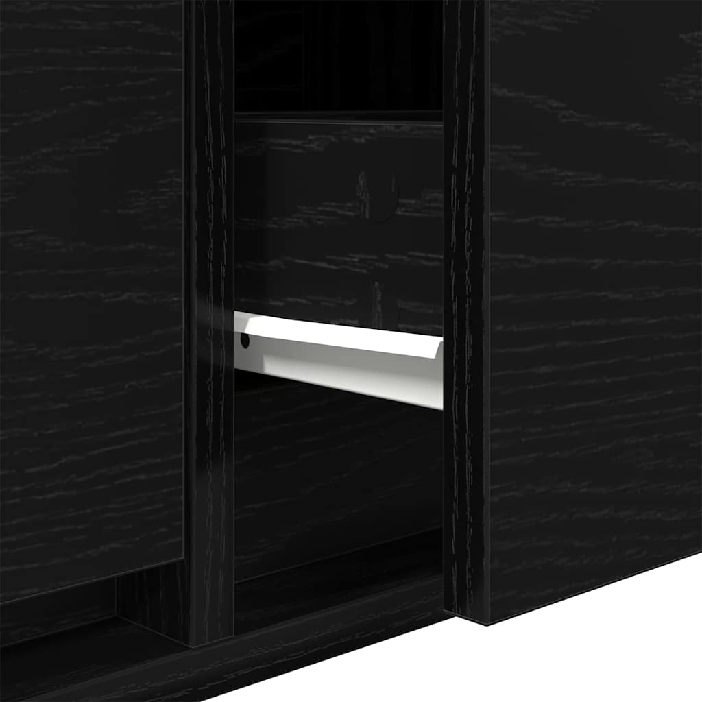 vidaXL Szafki RTV 2 szt. Dąb czarny 80x31x25,5 cm Drewno klejone