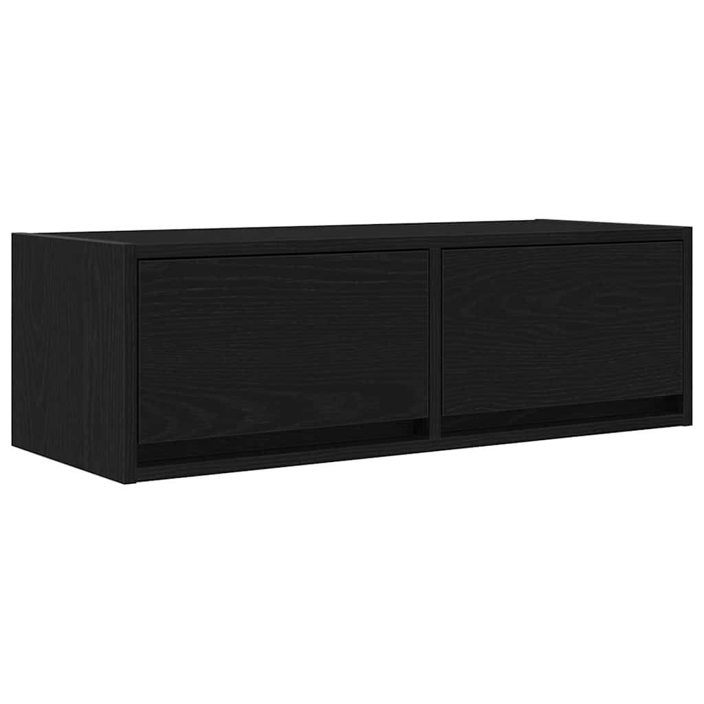 vidaXL Szafki RTV 2 szt. Dąb czarny 80x31x25,5 cm Drewno klejone