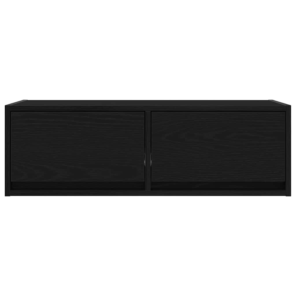 vidaXL Szafki RTV 2 szt. Dąb czarny 80x31x25,5 cm Drewno klejone