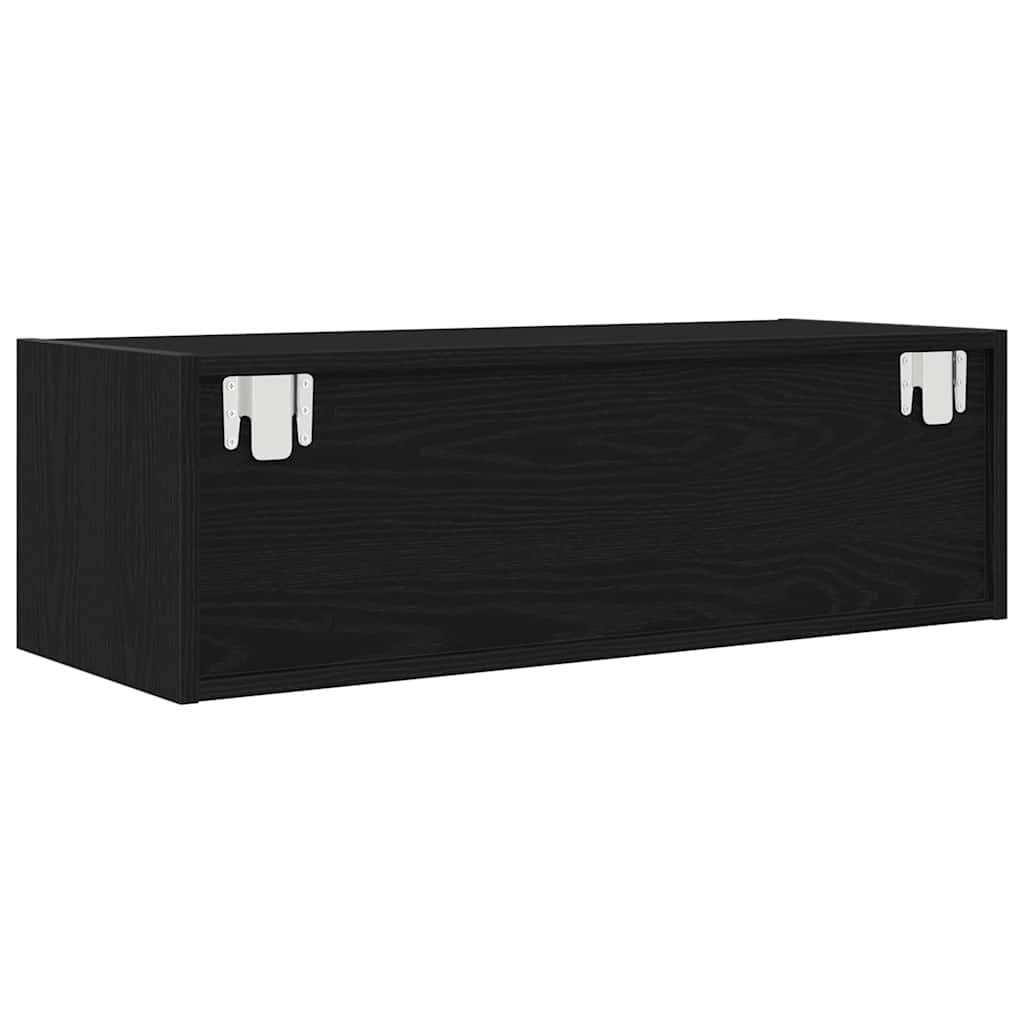 vidaXL Szafki RTV 2 szt. Dąb czarny 80x31x25,5 cm Drewno klejone