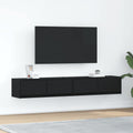 vidaXL Szafki RTV 2 szt. Dąb czarny 80x31x25,5 cm Drewno klejone