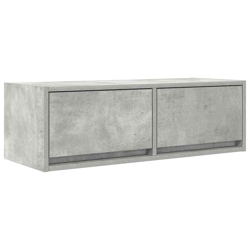 vidaXL Szafka RTV Betonowa Szara 80x31x25,5 cm Drewno klejone