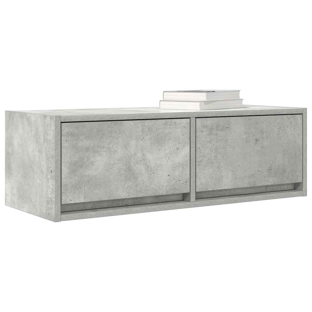 vidaXL Szafka RTV Betonowa Szara 80x31x25,5 cm Drewno klejone