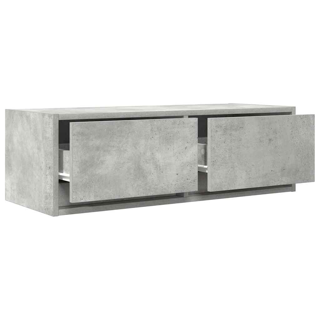 vidaXL Szafka RTV Betonowa Szara 80x31x25,5 cm Drewno klejone