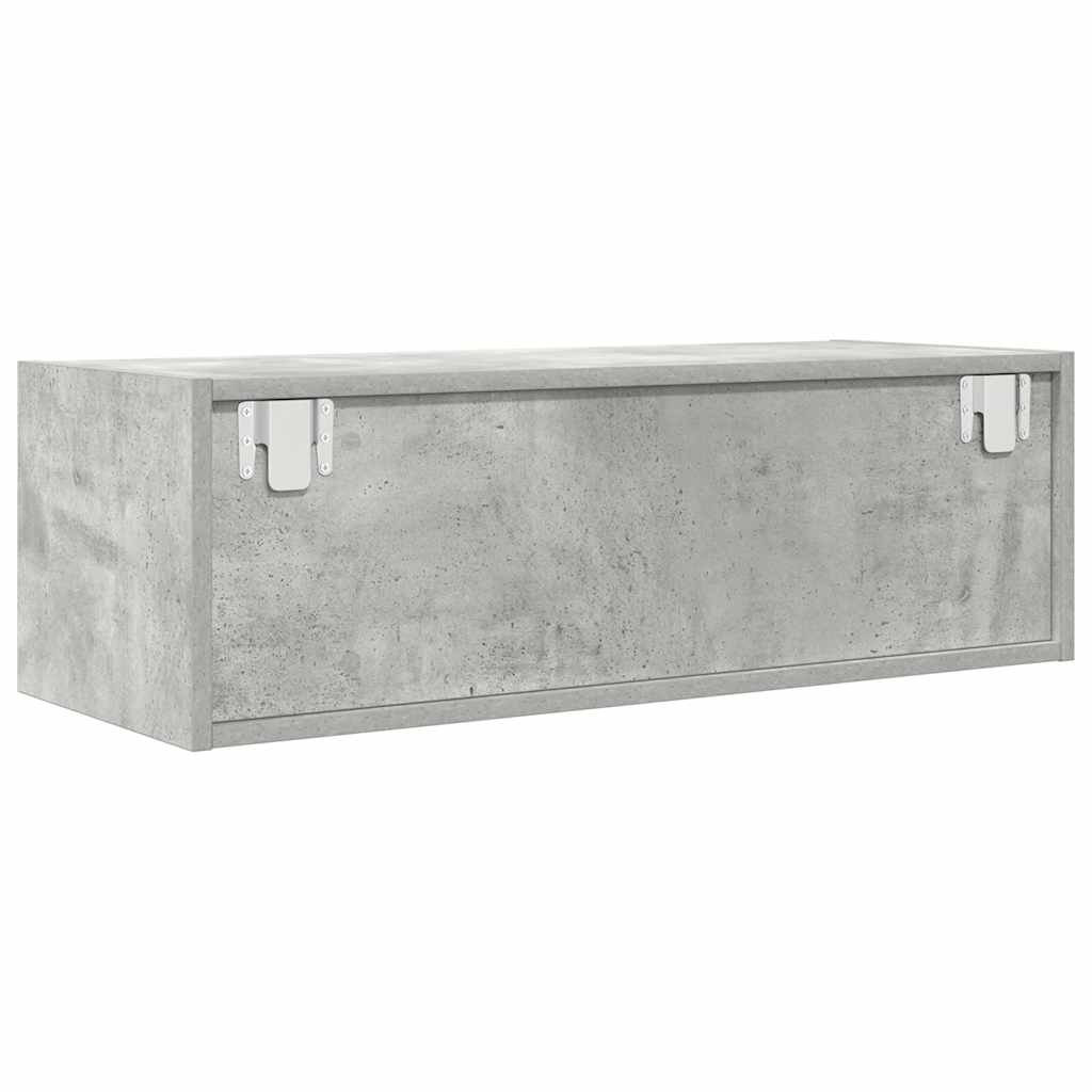 vidaXL Szafki RTV 2 szt. Beton Szary 80x31x25,5 cm Drewno klejone