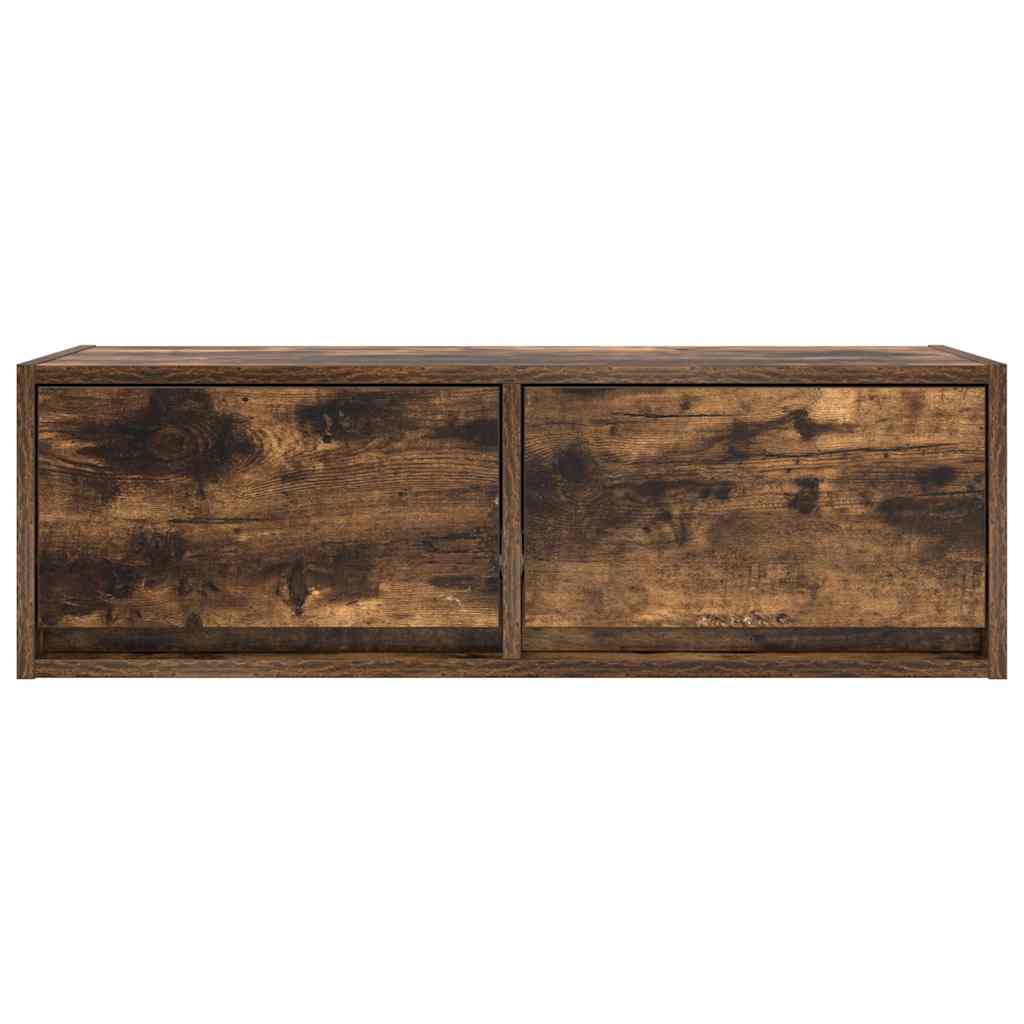 vidaXL Szafka RTV Dąb wędzony 80x31x25,5 cm Drewno klejone