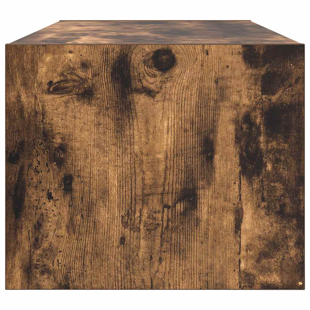 vidaXL Szafka RTV Dąb wędzony 80x31x25,5 cm Drewno klejone