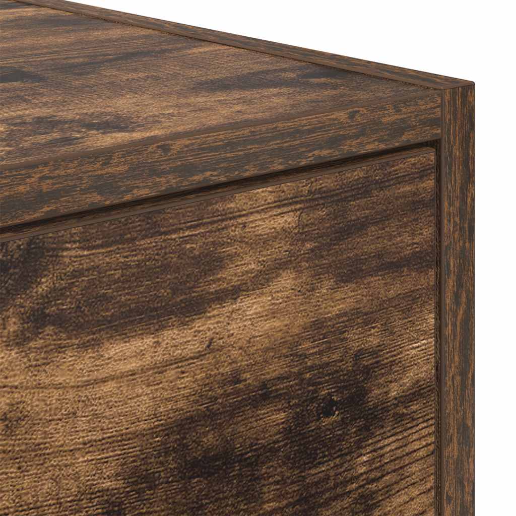 vidaXL Szafka RTV Dąb wędzony 80x31x25,5 cm Drewno klejone