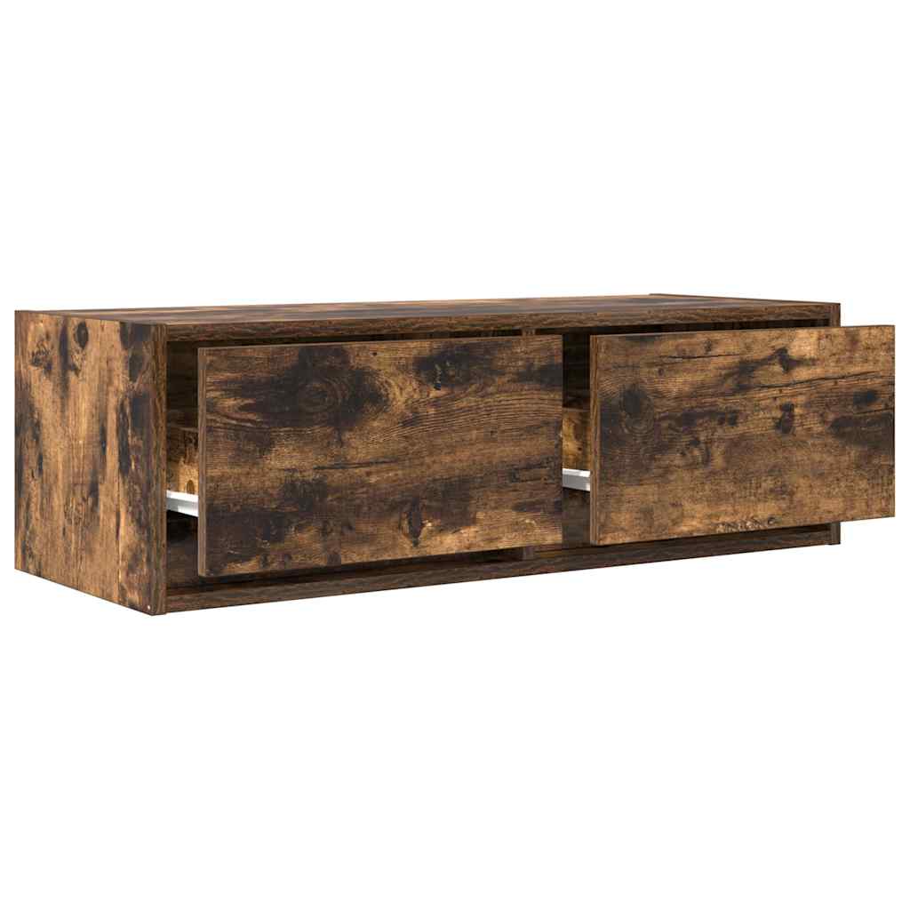 vidaXL Szafki RTV 2 szt. Dąb wędzony 80x31x25,5 cm Drewno klejone