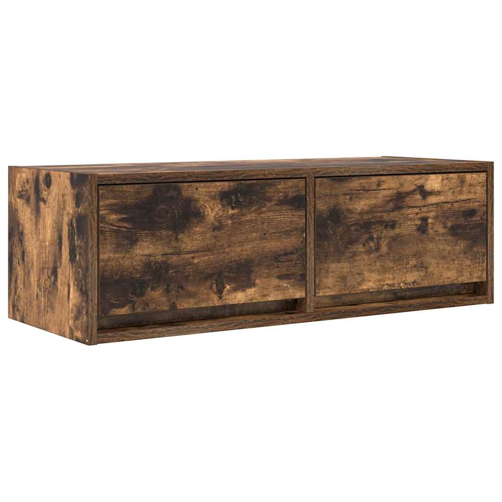 vidaXL Szafki RTV 2 szt. Dąb wędzony 80x31x25,5 cm Drewno klejone