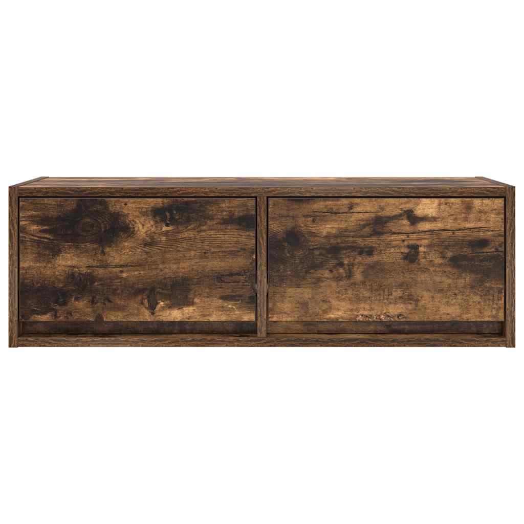 vidaXL Szafki RTV 2 szt. Dąb wędzony 80x31x25,5 cm Drewno klejone