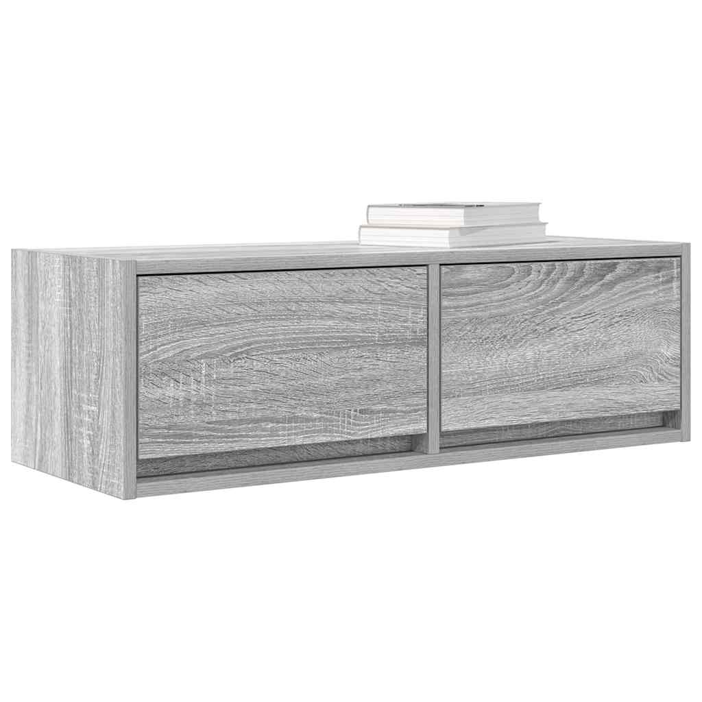 vidaXL Szafka RTV Szara Sonoma 80x31x25,5 cm Drewno klejone