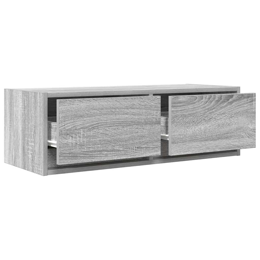 vidaXL Szafka RTV Szara Sonoma 80x31x25,5 cm Drewno klejone