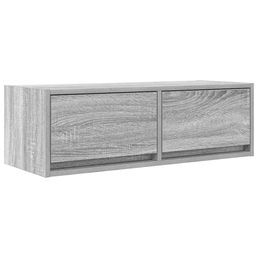 vidaXL Szafki RTV 2 szt. Szary Sonoma 80x31x25,5 cm Drewno klejone