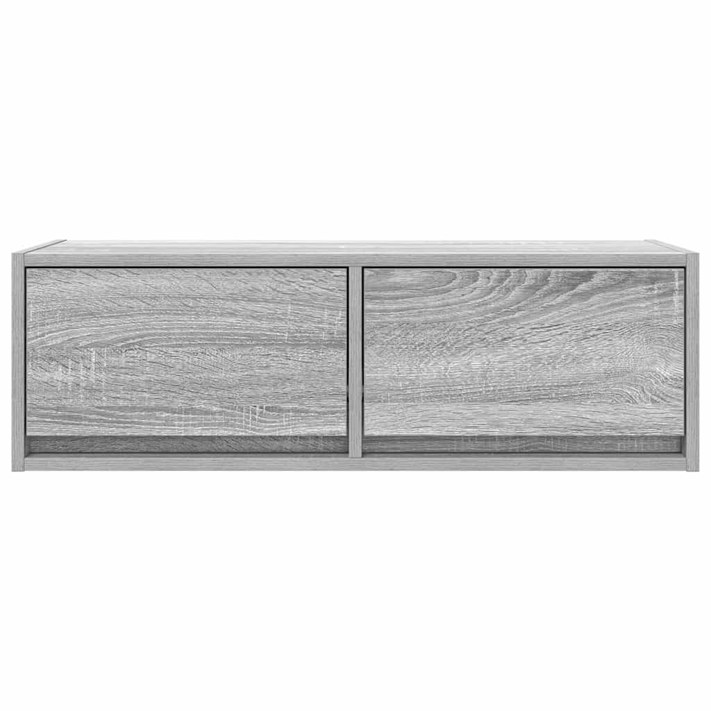 vidaXL Szafki RTV 2 szt. Szary Sonoma 80x31x25,5 cm Drewno klejone