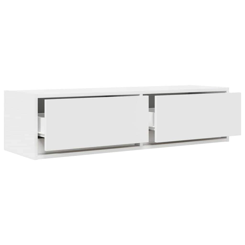 vidaXL Szafka pod telewizor z szufladą Biały 100 x 31 x 25,5 cm