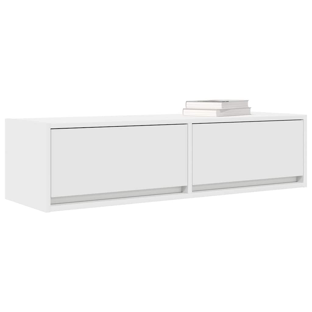 vidaXL Szafka pod telewizor z szufladą Biały 100 x 31 x 25,5 cm