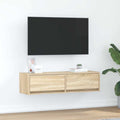 vidaXL Szafka pod telewizor z szufladą dąb sonoma 100 x 31 x 25,5 cm