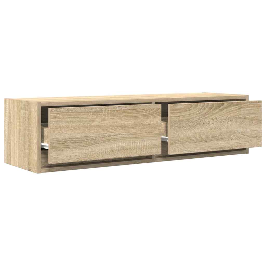 vidaXL Szafka pod telewizor z szufladą dąb sonoma 100 x 31 x 25,5 cm