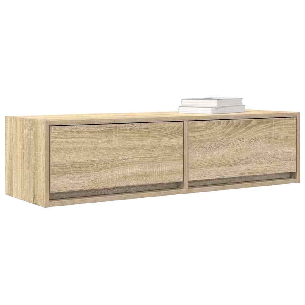 vidaXL Szafka pod telewizor z szufladą dąb sonoma 100 x 31 x 25,5 cm