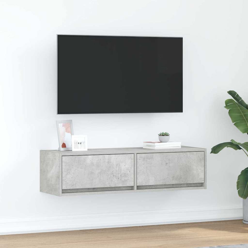 vidaXL Szafka pod telewizor Betonowy szary 100 x 31 x 25,5 cm
