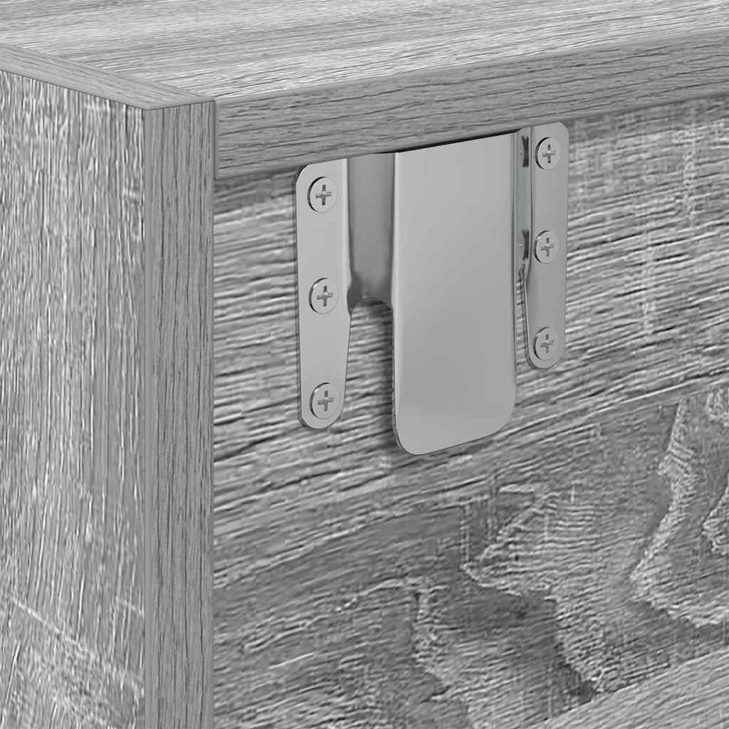vidaXL Szafka pod telewizor Szary dąb sonoma 100 x 31 x 25,5 cm